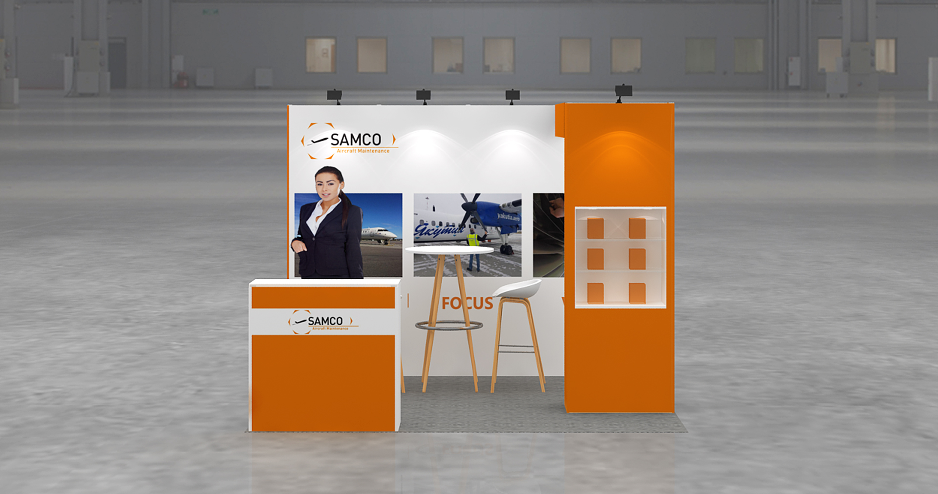 3x3m Kopfstand - Messestand 034