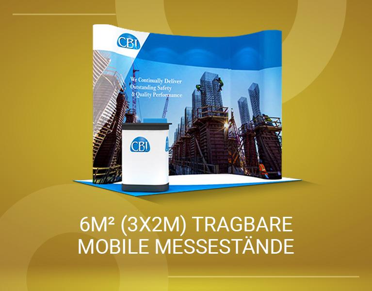 3x2 Mobiler Messestand 6 m2